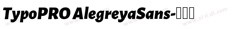 TypoPRO AlegreyaSans字体转换